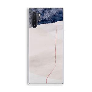 CaseCompany Stone White: Samsung Galaxy Note 10 Plus Transparant Hoesje