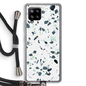 CaseCompany Terrazzo N°2: Samsung Galaxy A42 5G Transparant Hoesje met koord