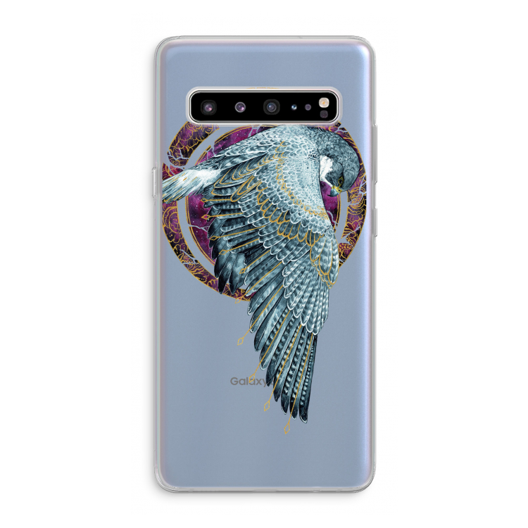 CaseCompany Golden Falcon: Samsung Galaxy S10 5G Transparant Hoesje
