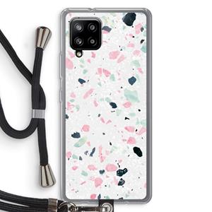 CaseCompany Terrazzo N°3: Samsung Galaxy A42 5G Transparant Hoesje met koord