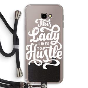 CaseCompany Hustle Lady: Samsung Galaxy J4 Plus Transparant Hoesje met koord