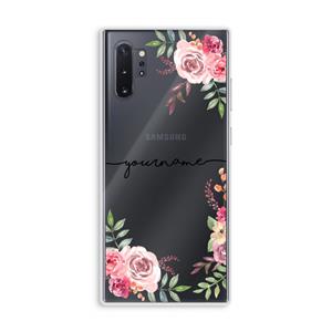 CaseCompany Rozen: Samsung Galaxy Note 10 Plus Transparant Hoesje