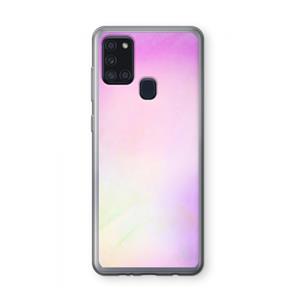 CaseCompany Flow mist pastel: Samsung Galaxy A21s Transparant Hoesje