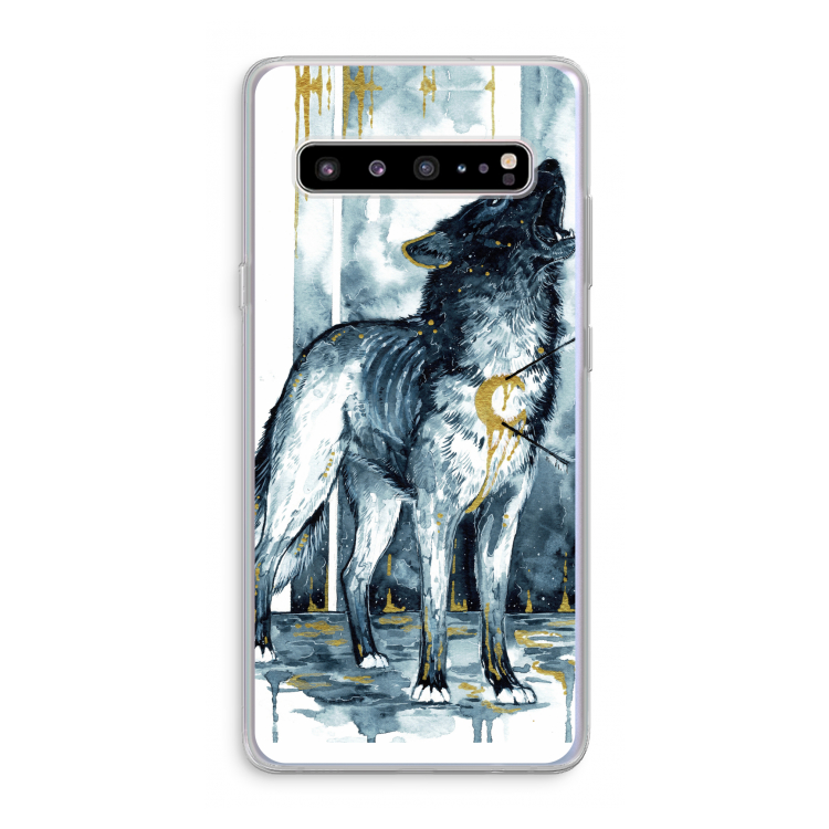 CaseCompany Bleeding Soul: Samsung Galaxy S10 5G Transparant Hoesje