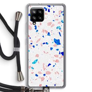 CaseCompany Terrazzo N°6: Samsung Galaxy A42 5G Transparant Hoesje met koord