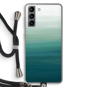 CaseCompany Ocean: Samsung Galaxy S21 Transparant Hoesje met koord
