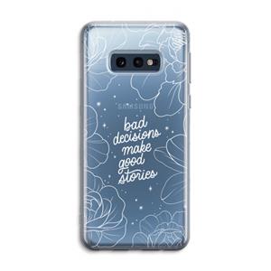 CaseCompany Good stories: Samsung Galaxy S10e Transparant Hoesje