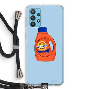 CaseCompany Ultra Sensitive: Samsung Galaxy A32 4G Transparant Hoesje met koord