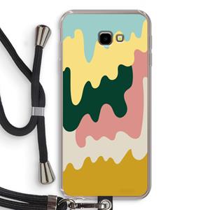 CaseCompany Baar B: Samsung Galaxy J4 Plus Transparant Hoesje met koord
