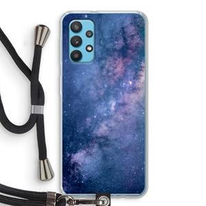 CaseCompany Nebula: Samsung Galaxy A32 4G Transparant Hoesje met koord