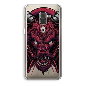 CaseCompany Hell Hound and Serpents: Samsung Galaxy A8 (2018) Transparant Hoesje