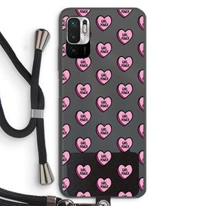 CaseCompany GIRL POWER: Xiaomi Redmi Note 10 5G Transparant Hoesje met koord