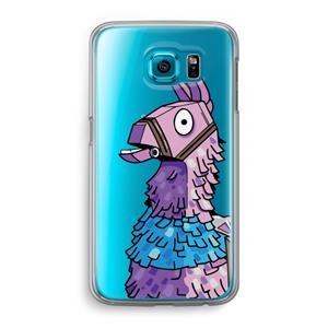 CaseCompany Lama: Samsung Galaxy S6 Transparant Hoesje
