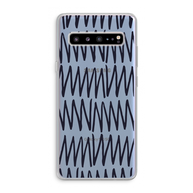 CaseCompany Marrakech Zigzag: Samsung Galaxy S10 5G Transparant Hoesje