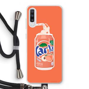 CaseCompany S(peach)less: Samsung Galaxy A70 Transparant Hoesje met koord
