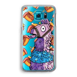 CaseCompany Loot Burger: Samsung Galaxy S6 Transparant Hoesje