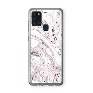 CaseCompany Mengelmoes: Samsung Galaxy A21s Transparant Hoesje