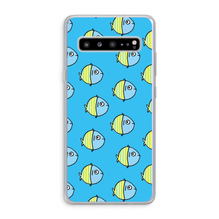 CaseCompany Visjes: Samsung Galaxy S10 5G Transparant Hoesje