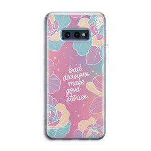 CaseCompany Good stories: Samsung Galaxy S10e Transparant Hoesje