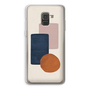 CaseCompany Geo #3: Samsung Galaxy A8 (2018) Transparant Hoesje