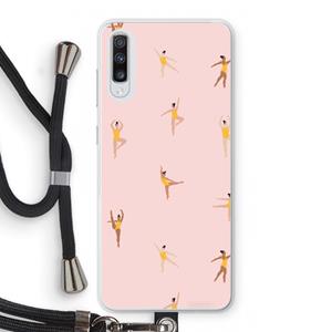 CaseCompany Dans #2: Samsung Galaxy A70 Transparant Hoesje met koord