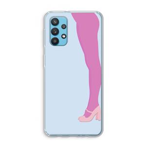 CaseCompany Pink panty: Samsung Galaxy A32 4G Transparant Hoesje
