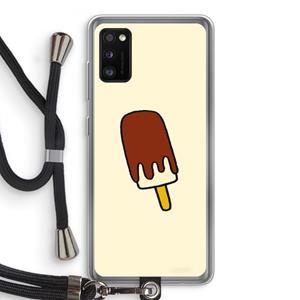 CaseCompany Frisco: Samsung Galaxy A41 Transparant Hoesje met koord