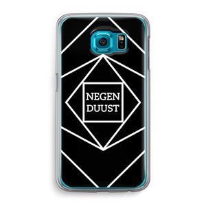CaseCompany Negenduust geometrisch: Samsung Galaxy S6 Transparant Hoesje
