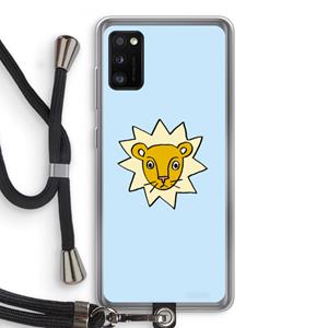 CaseCompany Kleine leeuw: Samsung Galaxy A41 Transparant Hoesje met koord