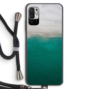 CaseCompany Stranded: Xiaomi Redmi Note 10 5G Transparant Hoesje met koord