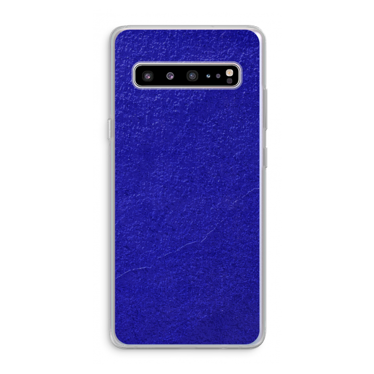 CaseCompany Majorelle Blue: Samsung Galaxy S10 5G Transparant Hoesje