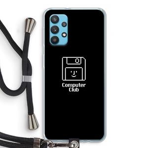 CaseCompany Hello: Samsung Galaxy A32 4G Transparant Hoesje met koord