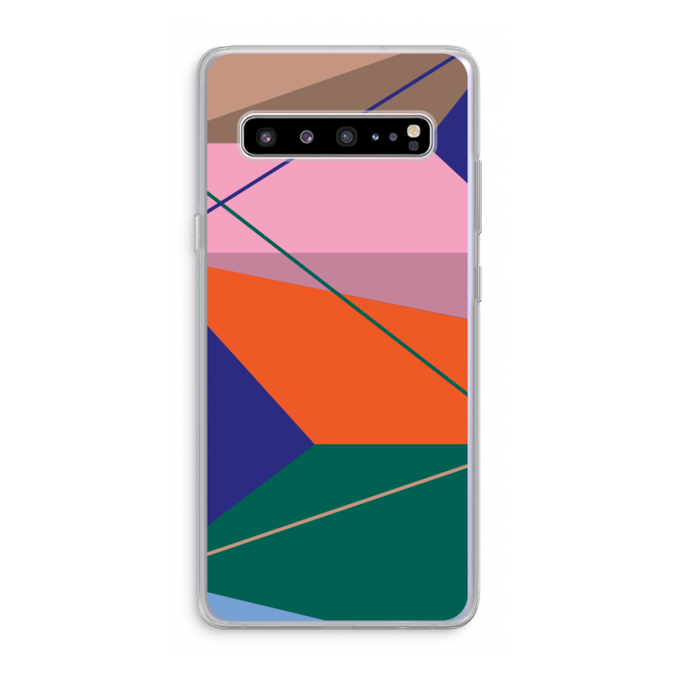 CaseCompany Gestalte 1: Samsung Galaxy S10 5G Transparant Hoesje