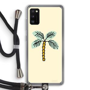 CaseCompany Palmboom: Samsung Galaxy A41 Transparant Hoesje met koord