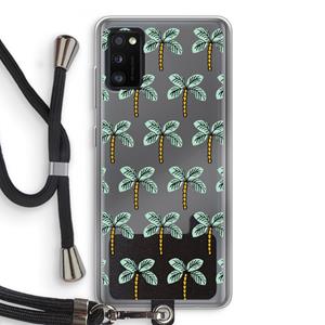 CaseCompany Paradise: Samsung Galaxy A41 Transparant Hoesje met koord