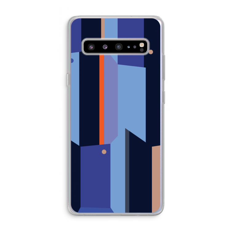 CaseCompany Gestalte 3: Samsung Galaxy S10 5G Transparant Hoesje