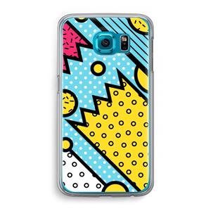 CaseCompany Pop Art #1: Samsung Galaxy S6 Transparant Hoesje