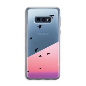 CaseCompany Fly away: Samsung Galaxy S10e Transparant Hoesje