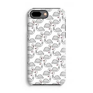 CaseCompany Zwanen: iPhone 8 Plus Tough Case