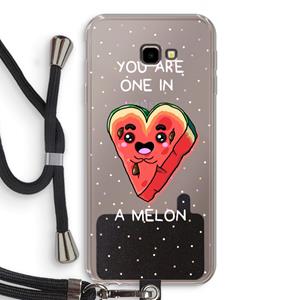 CaseCompany One In A Melon: Samsung Galaxy J4 Plus Transparant Hoesje met koord