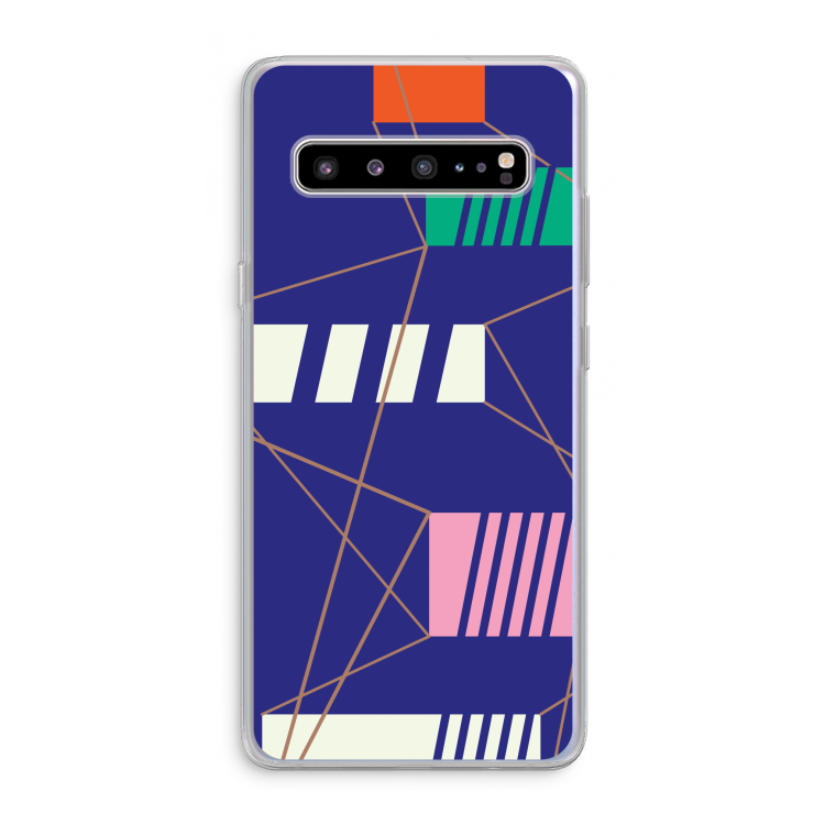 CaseCompany Gestalte 5: Samsung Galaxy S10 5G Transparant Hoesje
