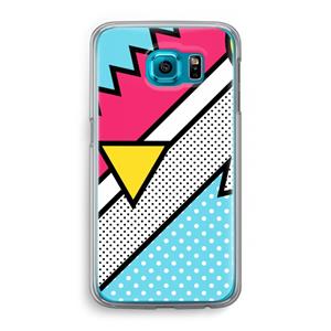 CaseCompany Pop Art #3: Samsung Galaxy S6 Transparant Hoesje