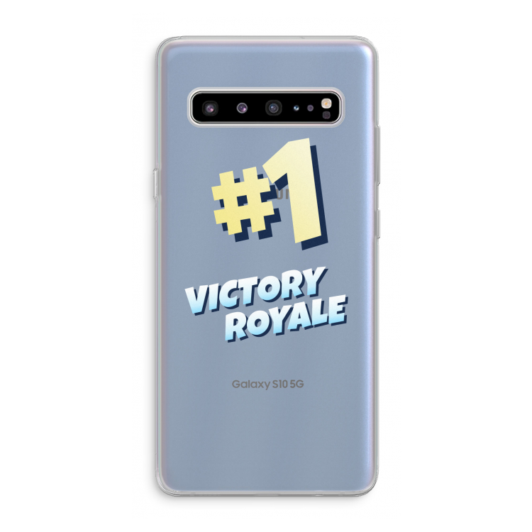 CaseCompany Victory Royale: Samsung Galaxy S10 5G Transparant Hoesje