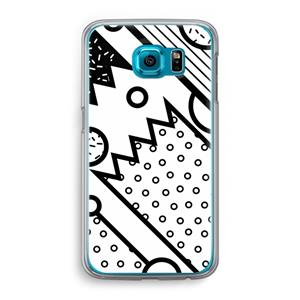 CaseCompany Pop Art #4: Samsung Galaxy S6 Transparant Hoesje