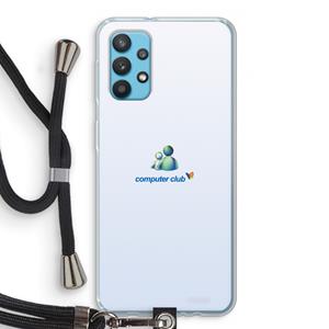 CaseCompany MSN: Samsung Galaxy A32 4G Transparant Hoesje met koord