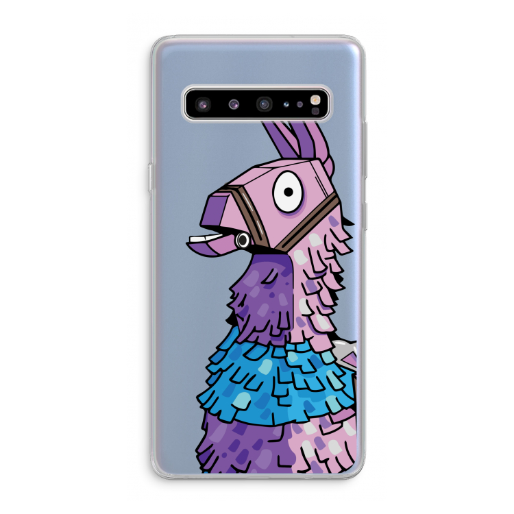 CaseCompany Lama: Samsung Galaxy S10 5G Transparant Hoesje