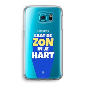 CaseCompany Laat de zon in je hart: Samsung Galaxy S6 Transparant Hoesje