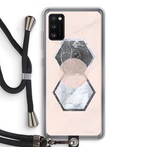CaseCompany Creatieve toets: Samsung Galaxy A41 Transparant Hoesje met koord
