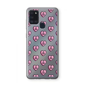 CaseCompany GIRL POWER: Samsung Galaxy A21s Transparant Hoesje