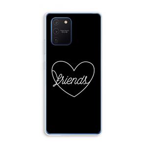 CaseCompany Friends heart black: Samsung Galaxy Note 10 Lite Transparant Hoesje